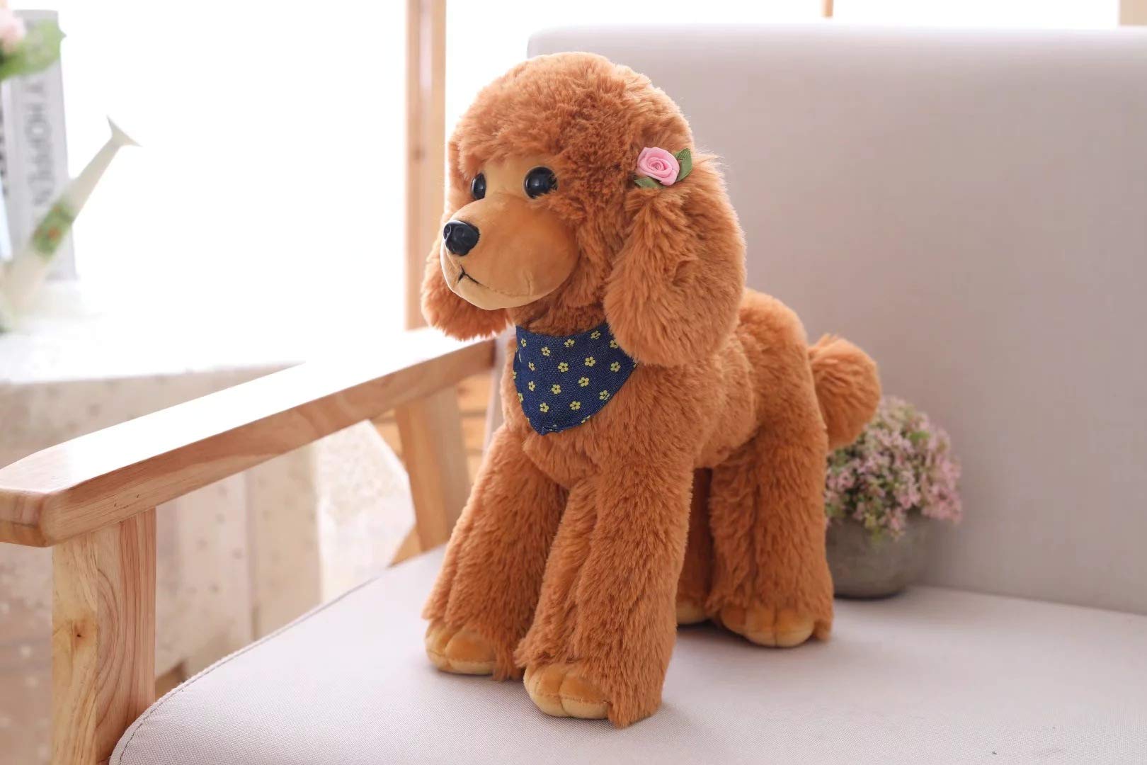 Tickles Cute Poodle Dog Soft Stuffed Plush Toys for Kids Birthday Gift (Size: 23 cm ; Color: Brown) (B0CBX9HL2X) Amazon Price History, Amazon Price Tracker