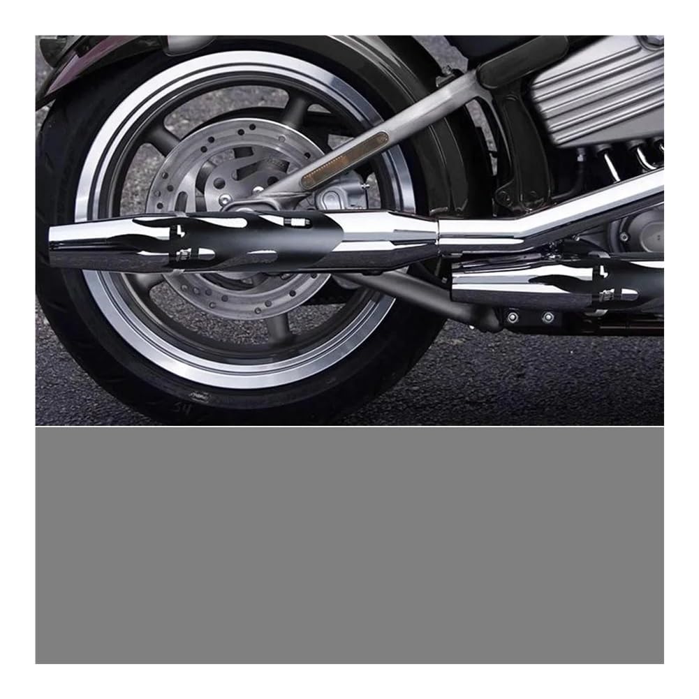 1PC Copertura Protettiva per Scudo Termico del Tubo di Scarico del Silenziatore della Motocicletta per Chopper per Cruisers(Color-S)