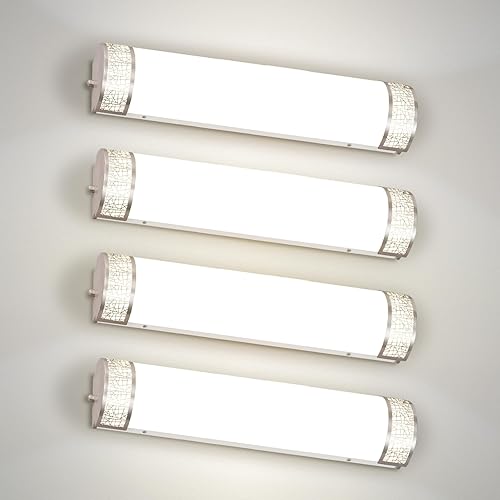 Miniatura 9 de ASD Lámpara LED de tocador de baño de 18 pulgadas, moderna, regulable de 20 W, 2700 K-5000 K, ajustable, para montaje en pared, luces de baño negras