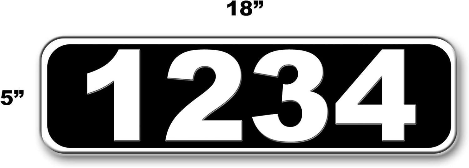 Bіg Sаlе Black Highly Reflective Address Sign, Curb House or Mailbox
