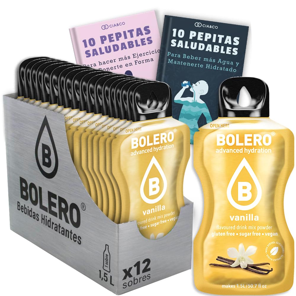 24 x Bebida Bolero COLA Hidratante Sin Azucar (24x9 grs) + 30 Pepitas Saludables para una vida más sana by Cia&Co — view 132