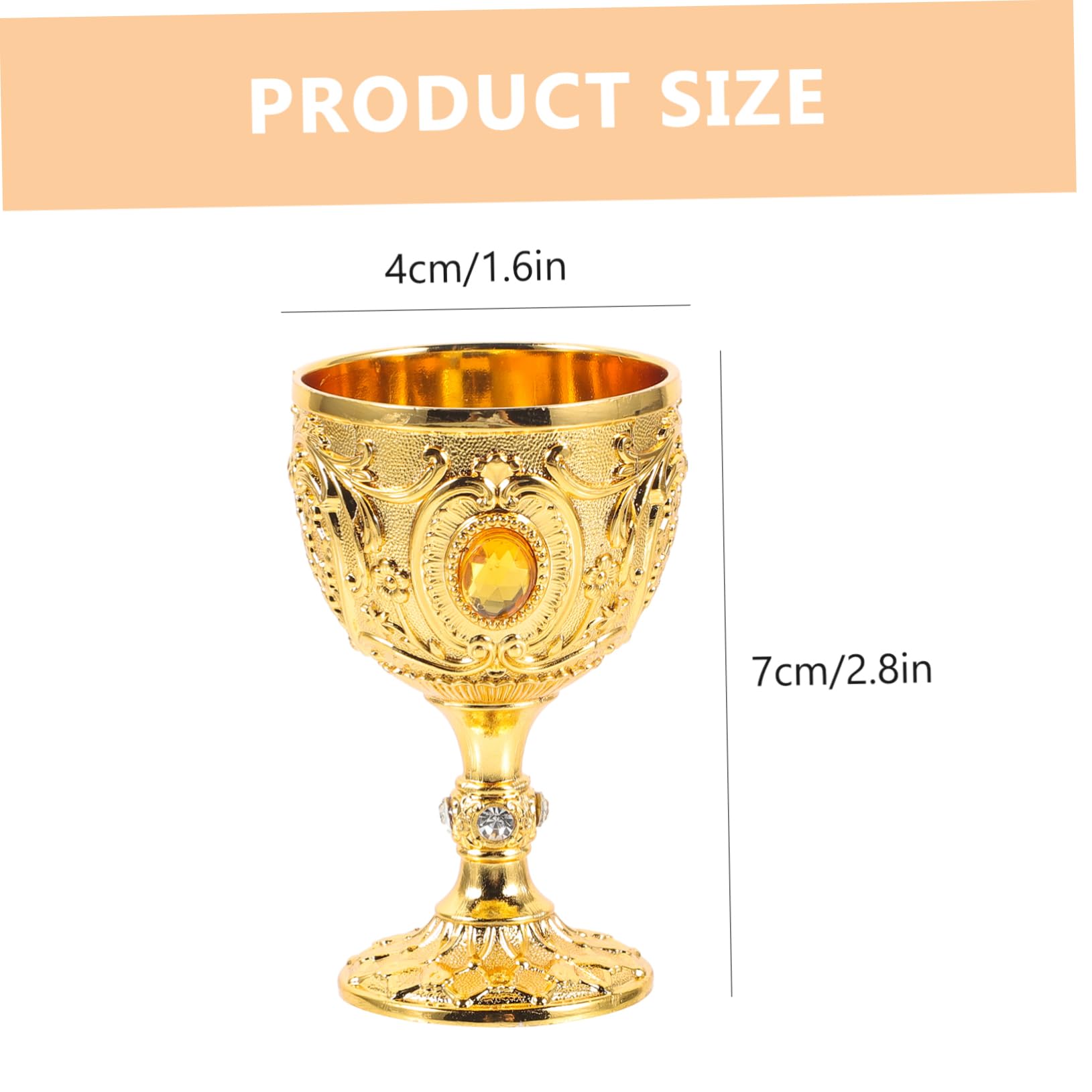 Coupe à Boire En Alliage Doré - Style Vintage Anti-casse - Pour Cocktails, Décoration, Soirées - Design Européen élégant