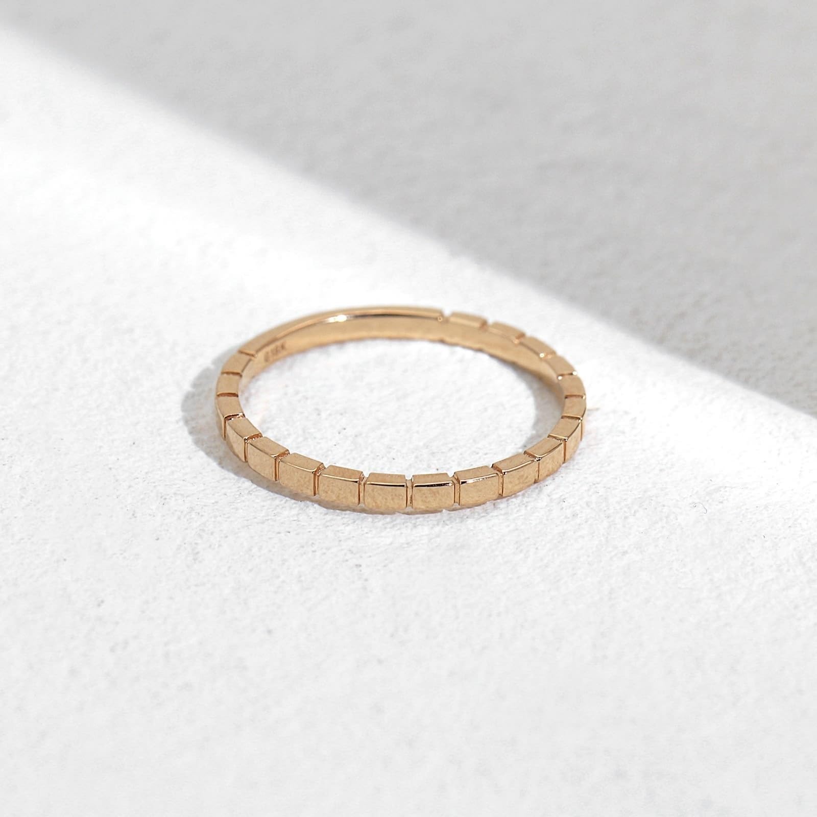 Wycian Anello di fidanzamento da donna, in oro bianco 18 carati, con incisione in moissanite, per matrimonio, anello di fidanzamento unico