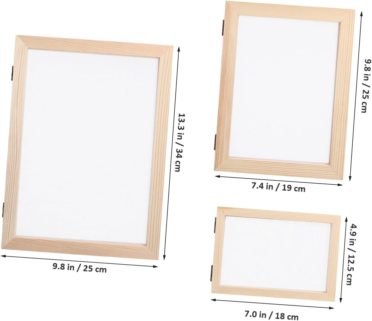 ULDIGI Wooden Paper Making Kit with Mould and Deckle of Craft Frames Mesh Cloths Absorbent Papers for DIY Handmade Crafts