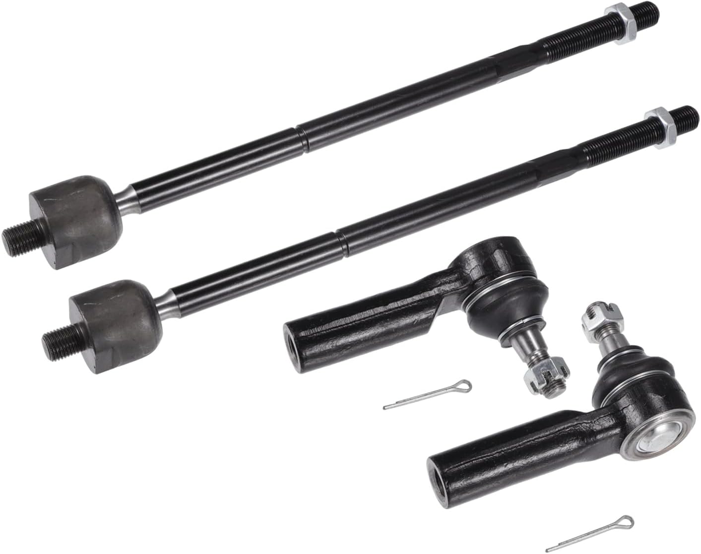 Motoforti 4pcs Front Inner Outer Tie Rod Ends Kit Suspension Steering Tie Rod End for Ford Escape 2009-2012 for Mazda Tribute 2010-2011 Drag Link Long-lasting