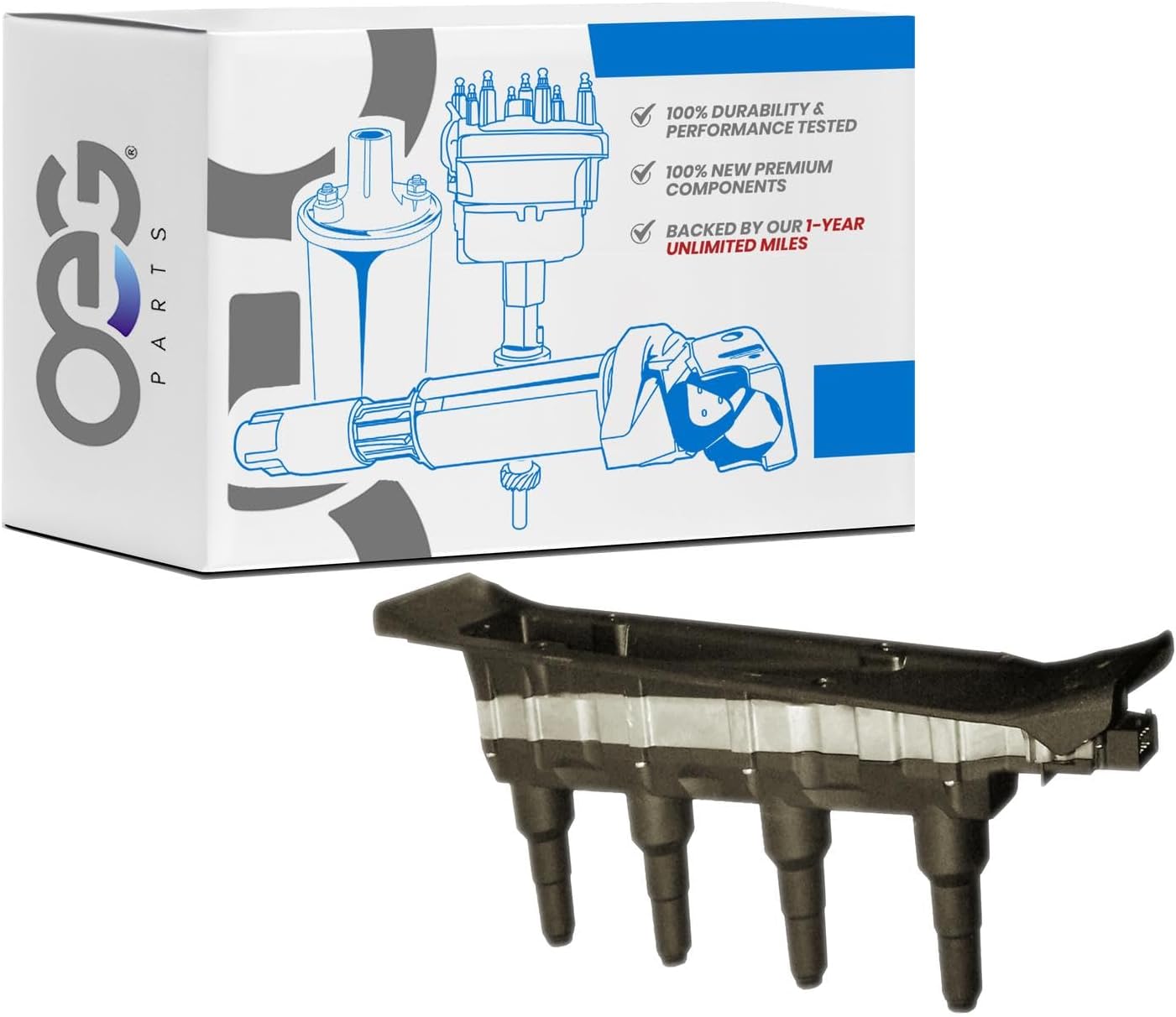 OEG Parts New Ignition Coil Compatible With Saab 9-5 2.3L DOHC Turbocharged 1999-2009 & Saab 9-3 2.0L 2.3L DOHC Turbocharged 2000-2003 55559955 9197559