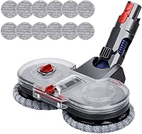 Yolando Elektromos Felmosófej Dyson V7 V8 V10 V11 V15 Porszívókhoz - Víztartályos Padlótisztító Kiegészítő 12 Mosható Mopfejjel Kemény Padló 1