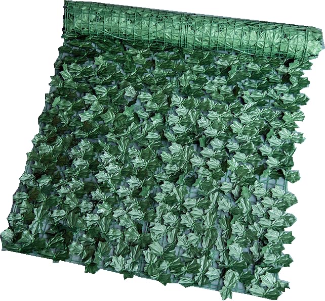 Camiraft Decorative Artificial Ivy Leaf Green Hedge Roll 1m x 1m Privacy Hedging Wall Landscaping Garden Fence UV Fade Protected,Maple Leaves โ image 1