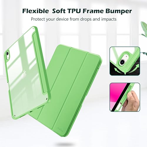 Vista 151 de ProCase Funda para iPad (A16) de 11ª generación de 11 pulgadas 2025/10ª generación de 10.9 pulgadas 2022 con soporte para lápices, funda híbrida Azul