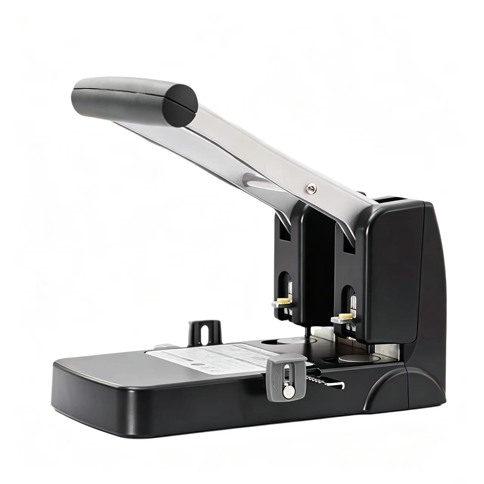Perforatrice a 2 Fori Resistente, da Tavolo, Perfora Fino a 100 Fogli di Carta, Limitatore Telescopico Automatico, Impugnatura Antiscivolo, Durevole, Ideale per Scuola, Ufficio e Casa