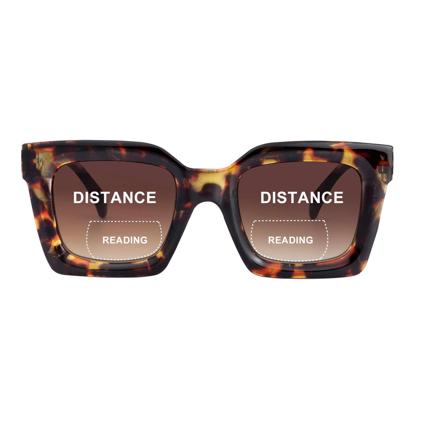 SKYWAY 2er-Pack Bifokale Lesesonnenbrillen für Damen Herren, Klassische Retro Bifokale Sonnenbrille mit Federscharnieren, UV400 Schutz