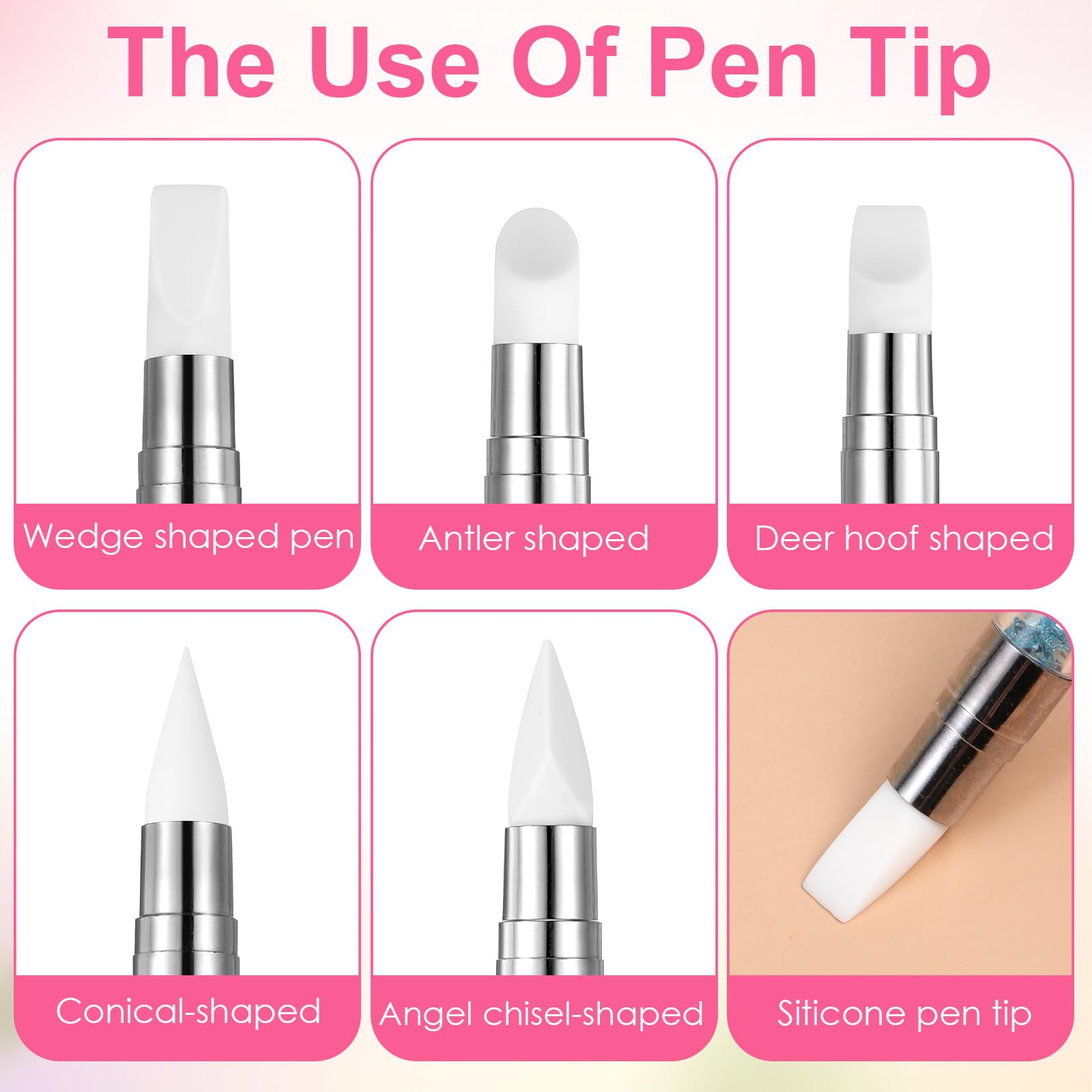Guduling 10pcs Nail Dotting Tools, Dotting Tool for Nail Art Nail Dot Tool - Image 3