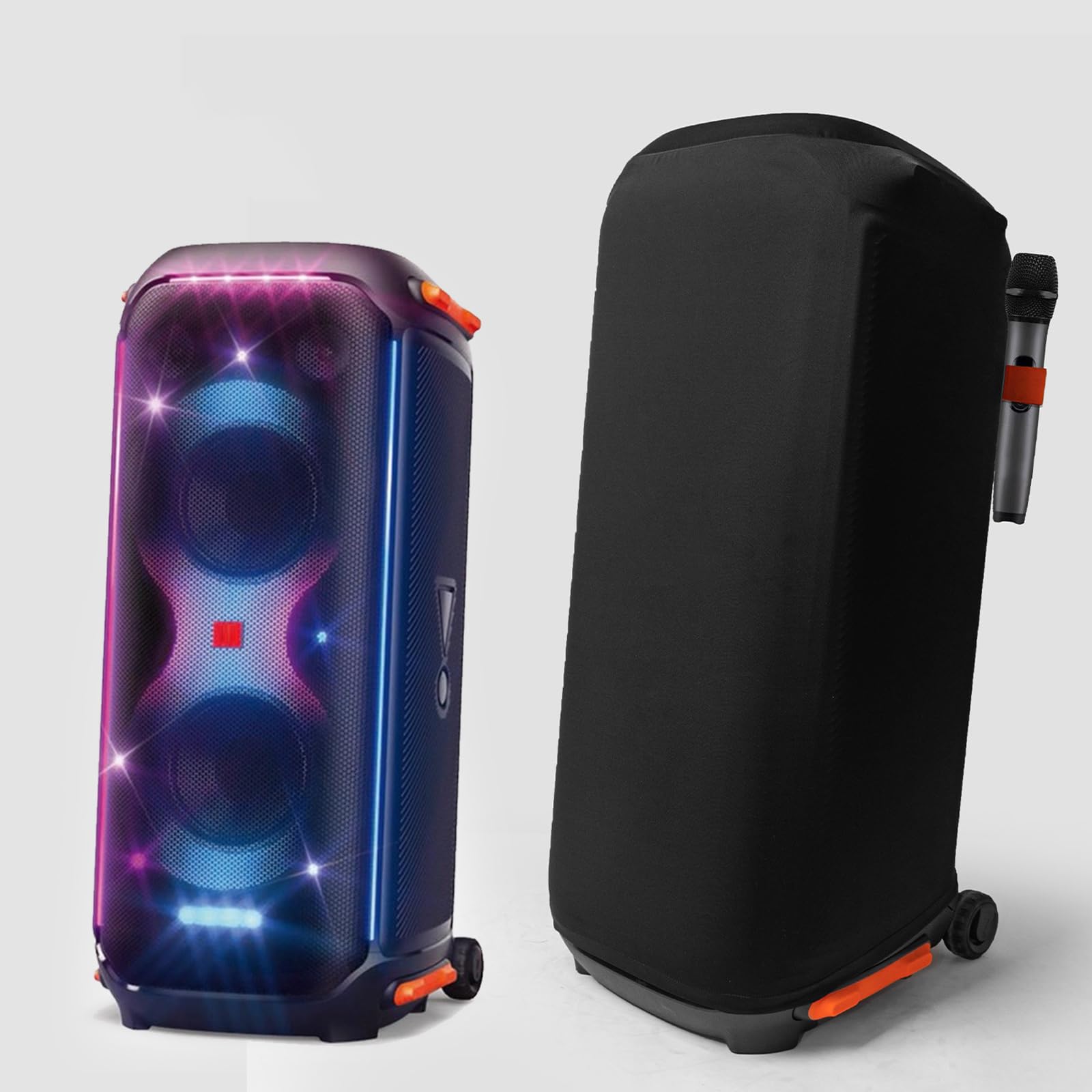 Étui Housse Anti-Poussière Sac Lycra Dust Cover Accessoires pour JBL PartyBox 710 & pour JBL PartyBox 720 Enceinte Portable Soirée,Parfaitement PartyBox 710 & PartyBox 720 Haut-Parleur,Noir