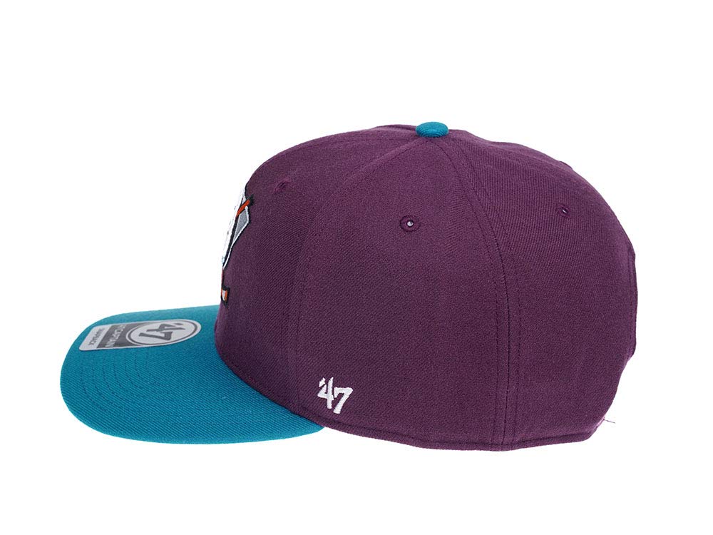 47 47brand Anaheim Ducks - Gorra de capitán de 2 tonos, gorra de la NHL