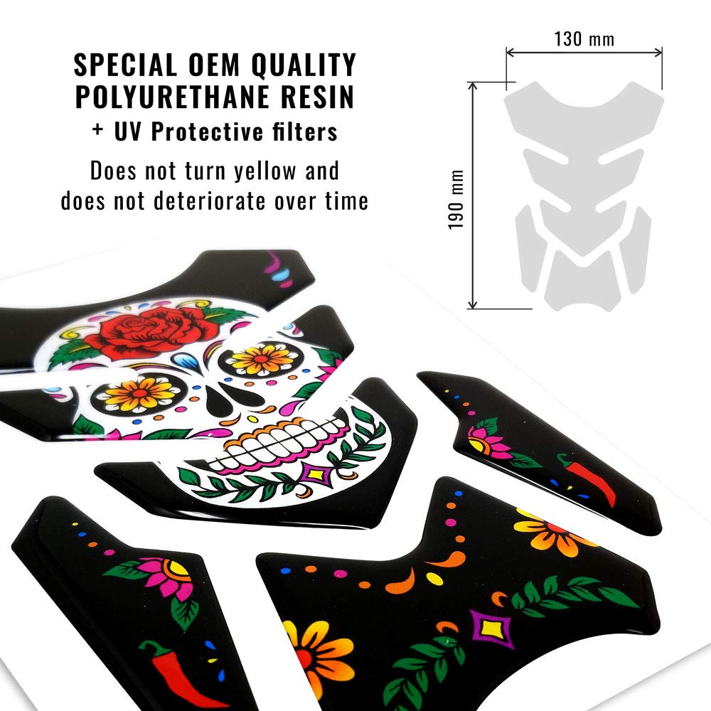 4R Quattroerre.it 18168 Adhesive 3D Tank Pad, Full, Sticker Bomb