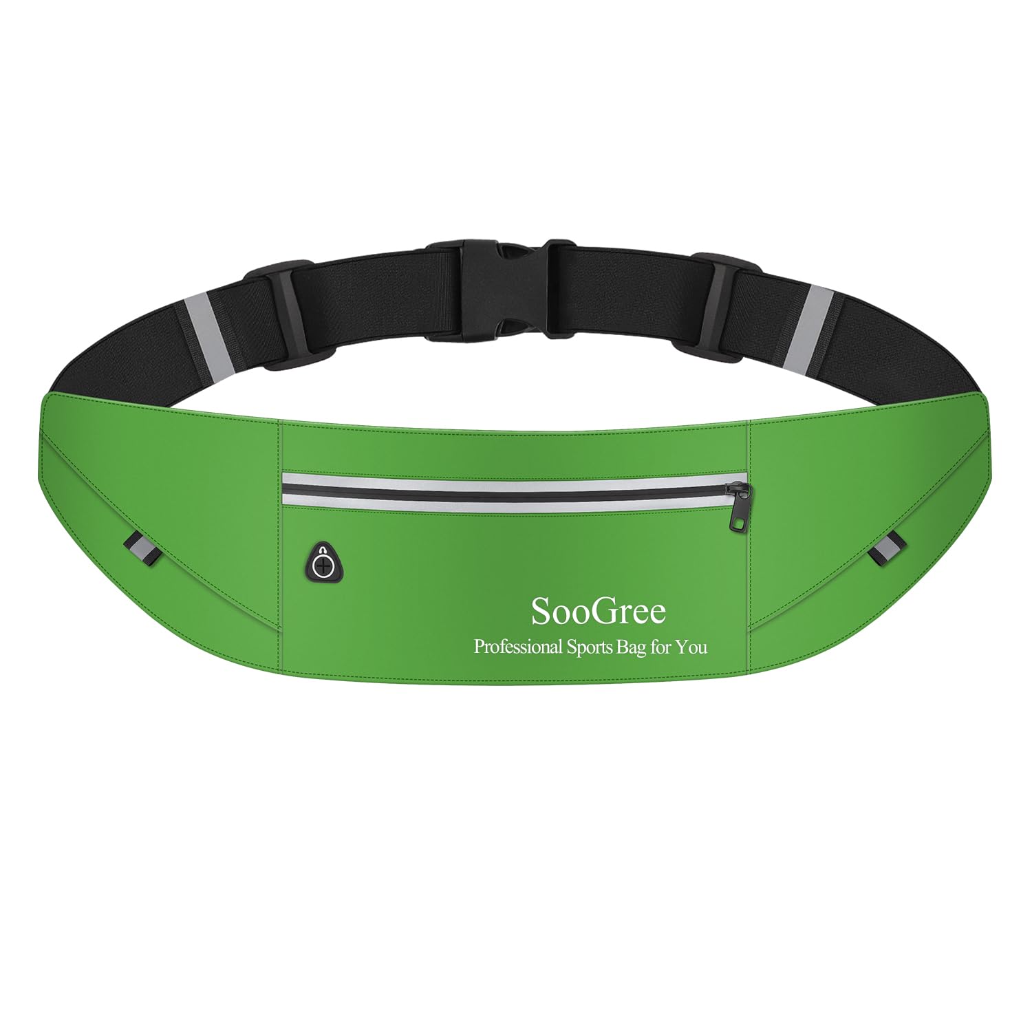 Riñonera delgada para correr para hombre y mujer, con cremallera, impermeable, soporte reflectante ultraligero para teléfono, bolsa de cinturón de ejercicio para correr, caminar, ciclismo, camping,