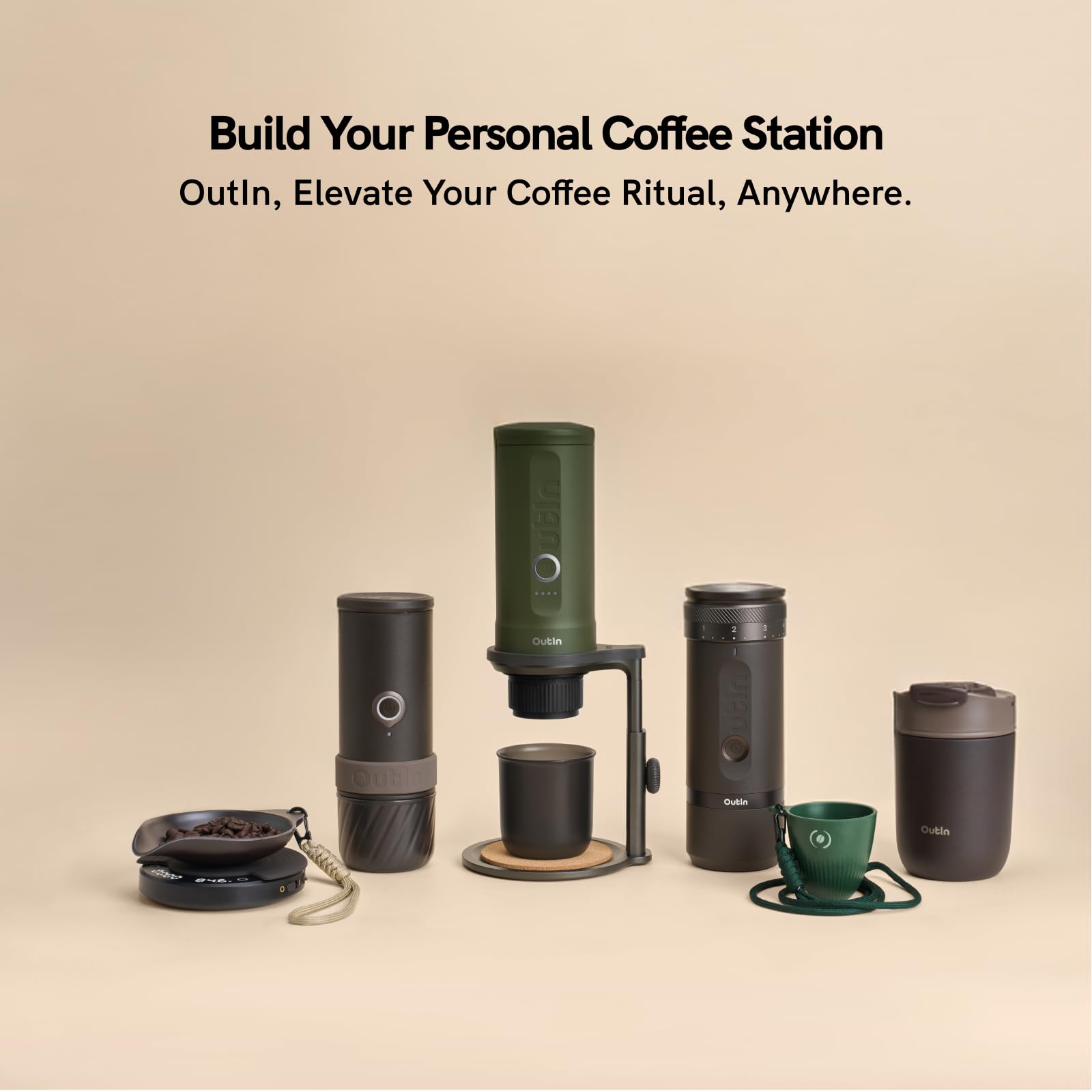 Amazon｜OutIn 取り外し可能なユニバーサルコーヒースタンド