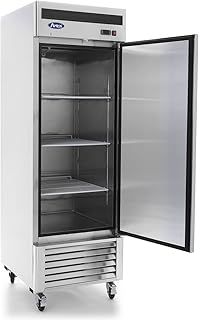 Atosa Commercial Restaurant Kitchen MBF8505GR Refrigerator, reach-in, one-section, 27" W x 31-7/10"D x 83-1/10"H, bottom-mount self-contained refrigeration, 19.1 cu. ft.