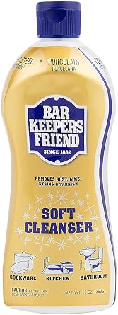 Bar Keepers Friend Soft Cleanser for Stainless Steel Porcelain Ceramic Tile Copper - 13 Oz
