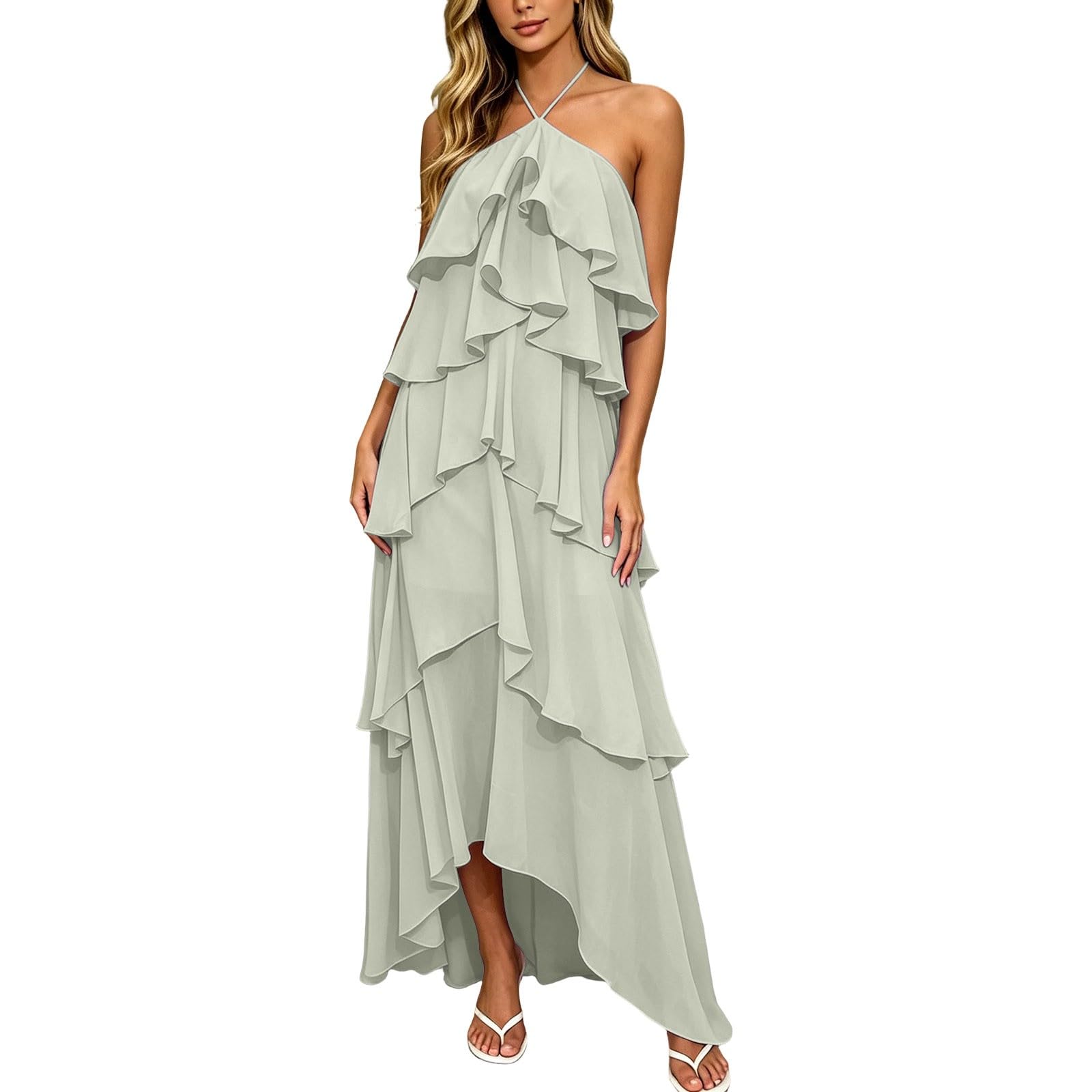 Générique Abito da donna, lungo cocktail, cerimonia, elegante, per matrimoni, feste, ricevimenti e cerimonie, A146