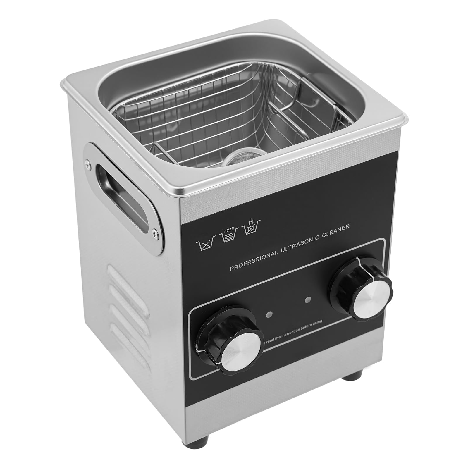 Ultraschallreinigungsgerät 2L Brillenreinigungsgerät 40KHz Ultraschallgerät Einstellbares 0-80℃ Schmuck Reinigung Zuhause, Zahnschiene Wasserdicht Ultraschall Reiniger mit Anzeigeleuchten