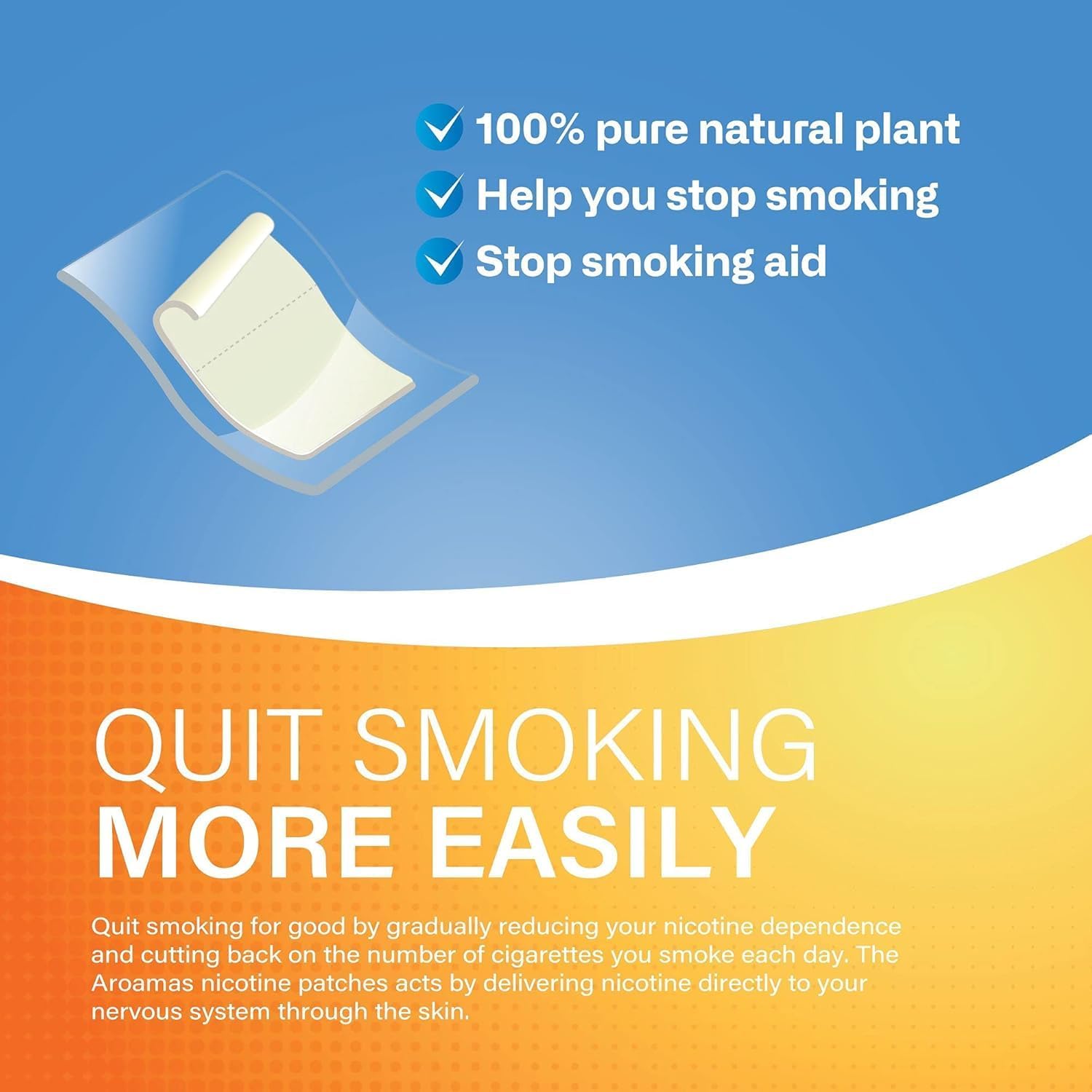 Nicotine Patches to Help Quit Smoking, Stop Smoking - Delivered Over 24 Hours Nicotine Transdermal System to Stop Smoking Aids That Work (Step1, Step 2, and Step 3)