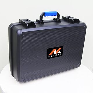 プラスチック製ケース PP 工具箱 シンプル ボックス ブラック マルチ 持ち運び 保管 工具収納 軽量 耐衝撃 プラ ブロックカットスポンジ込 AMG5500シリーズ (AMG5502:W55×D41.5×H19㎝)