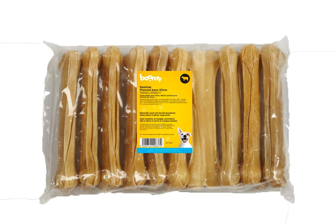 Boomy - Bocadillos para perros - Masticar Huesos - Barniz - 20cm - 10pcs