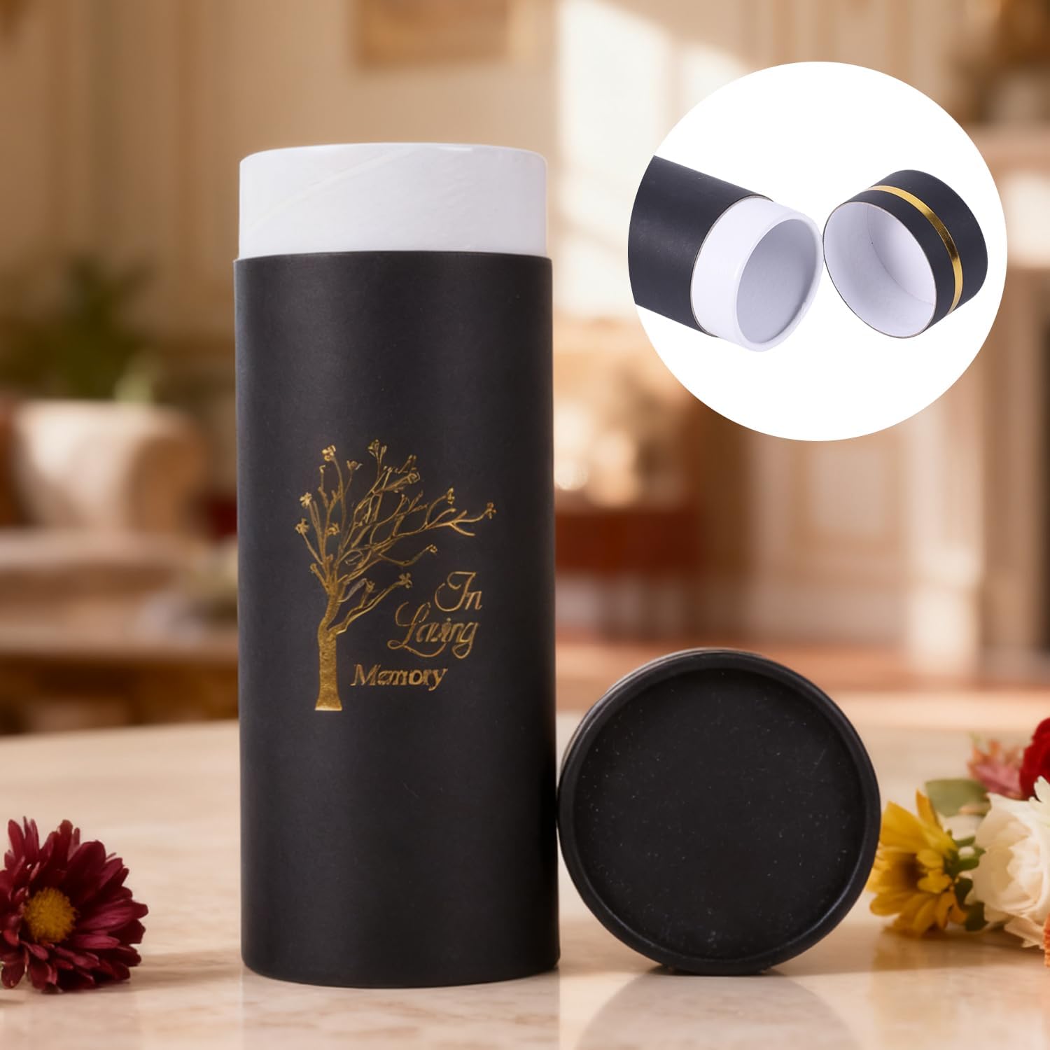 50 lbs Small Tree of Life Eco Scattering Urn – Biodegradable Scatter Tube for Ashes - Cremation Urn for Human Ashes (Set of 4) - Image 2