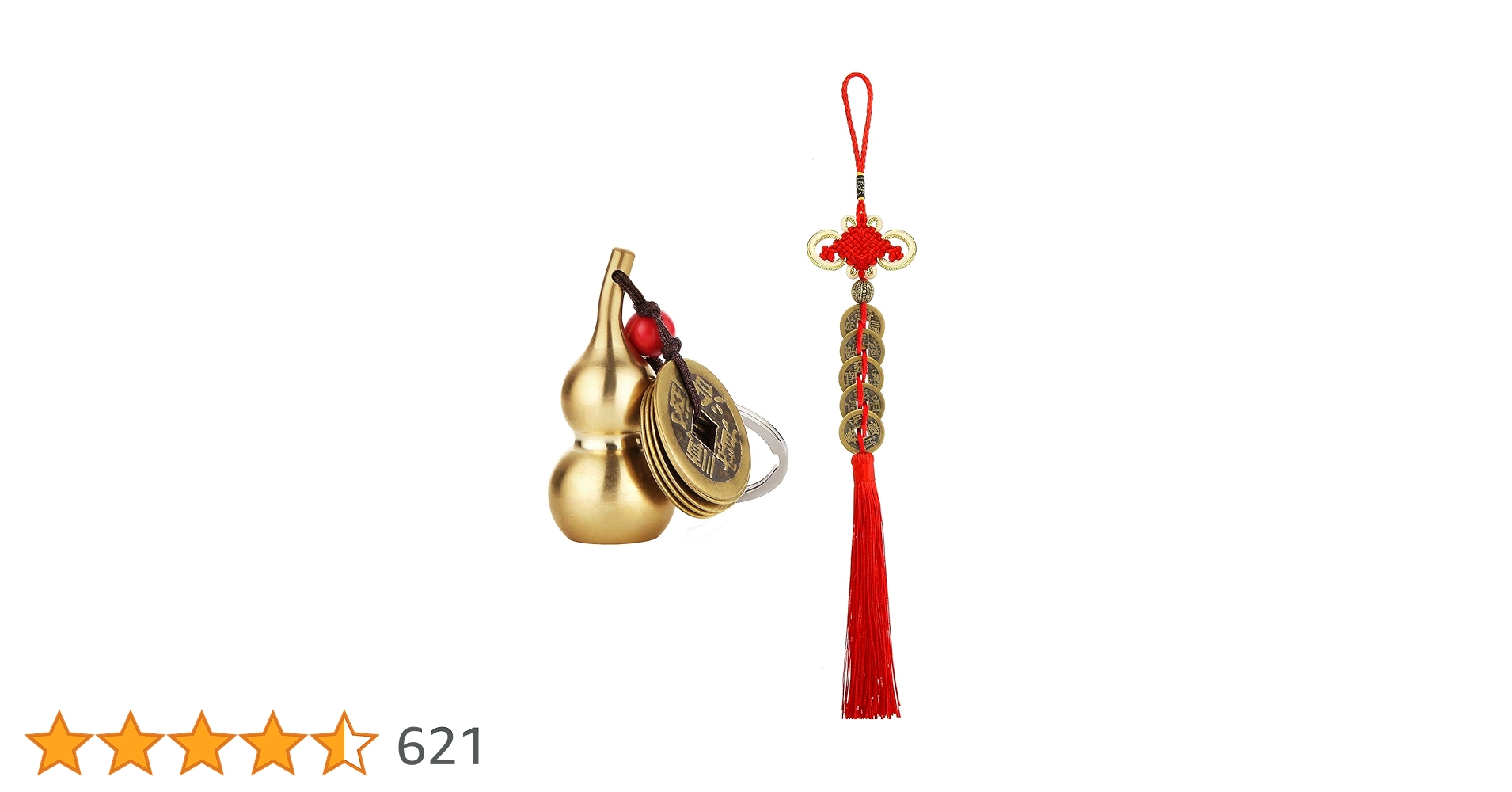 Chinese Coins Feng Shui Chinese Tassel 10PCS Feng Shui Lucky Charms Chinese Knot Pendant Wealth, Luck, Freedom, Faith, Success Oriental Good Luck Charms Decoration Red Feng Shui Modern