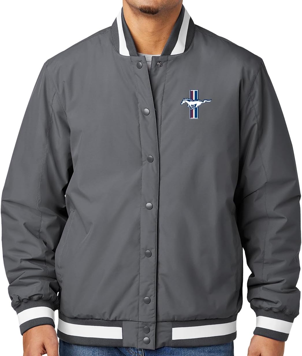 Men's Ford Mustang GT Legend Lives Water Resistant Varsity Jacket