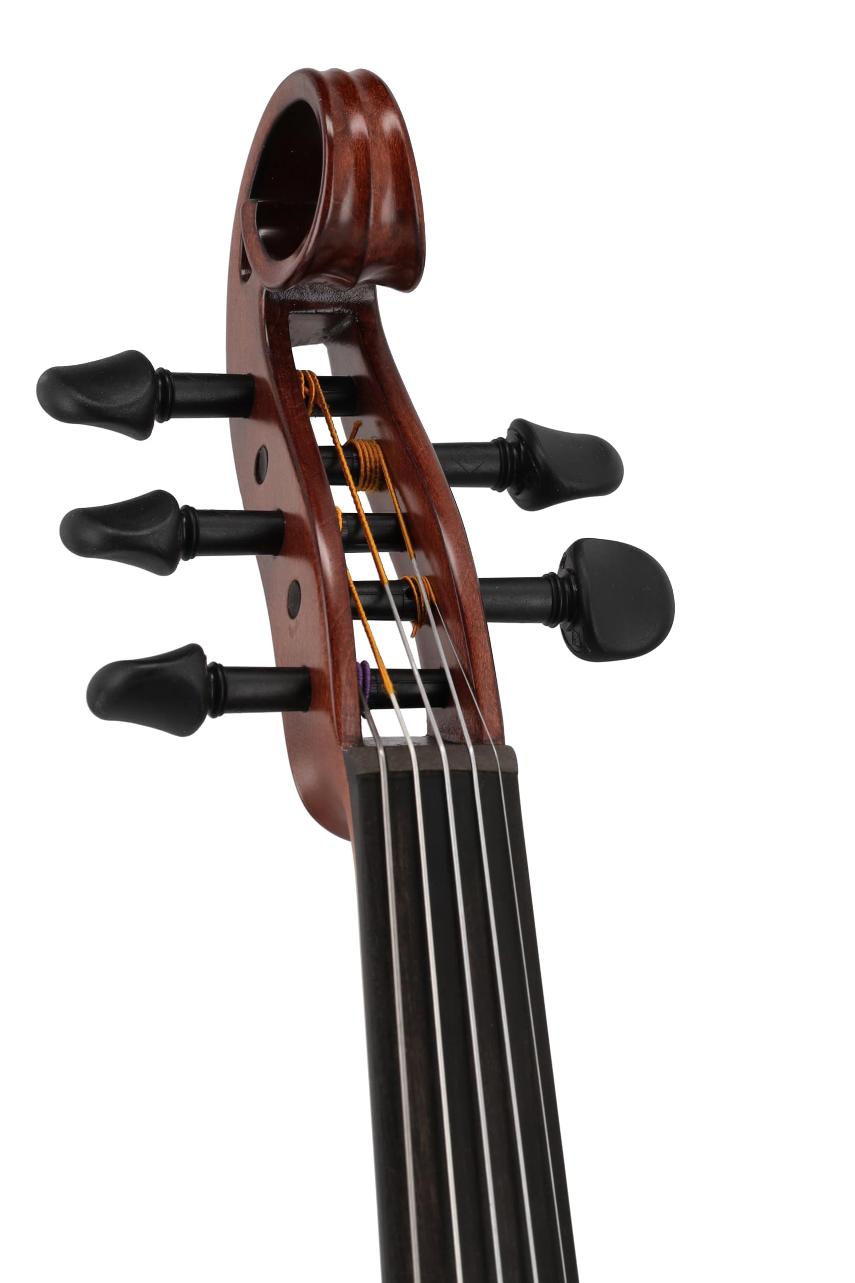 Violino elettrico GEWA, violino elettronico, Novita 3.0 rosso-marrone con adattatore per poggiaspalla, 5 corde