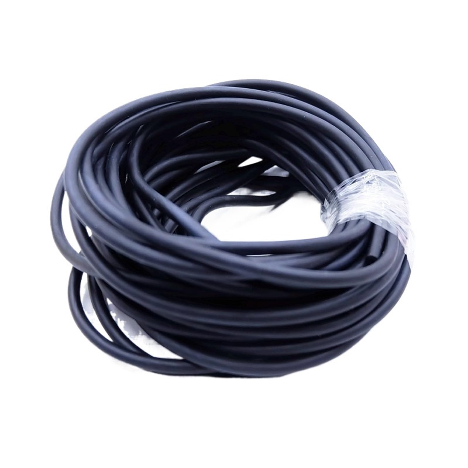 Flexible Conduit Latex Rubber Hoses Antifreeze Tension Rope Pipe High Resilient Elastic Tube Outdoor Conduit for Electrical Cable(Black,1M,ID1.6mm X OD3.6mm)