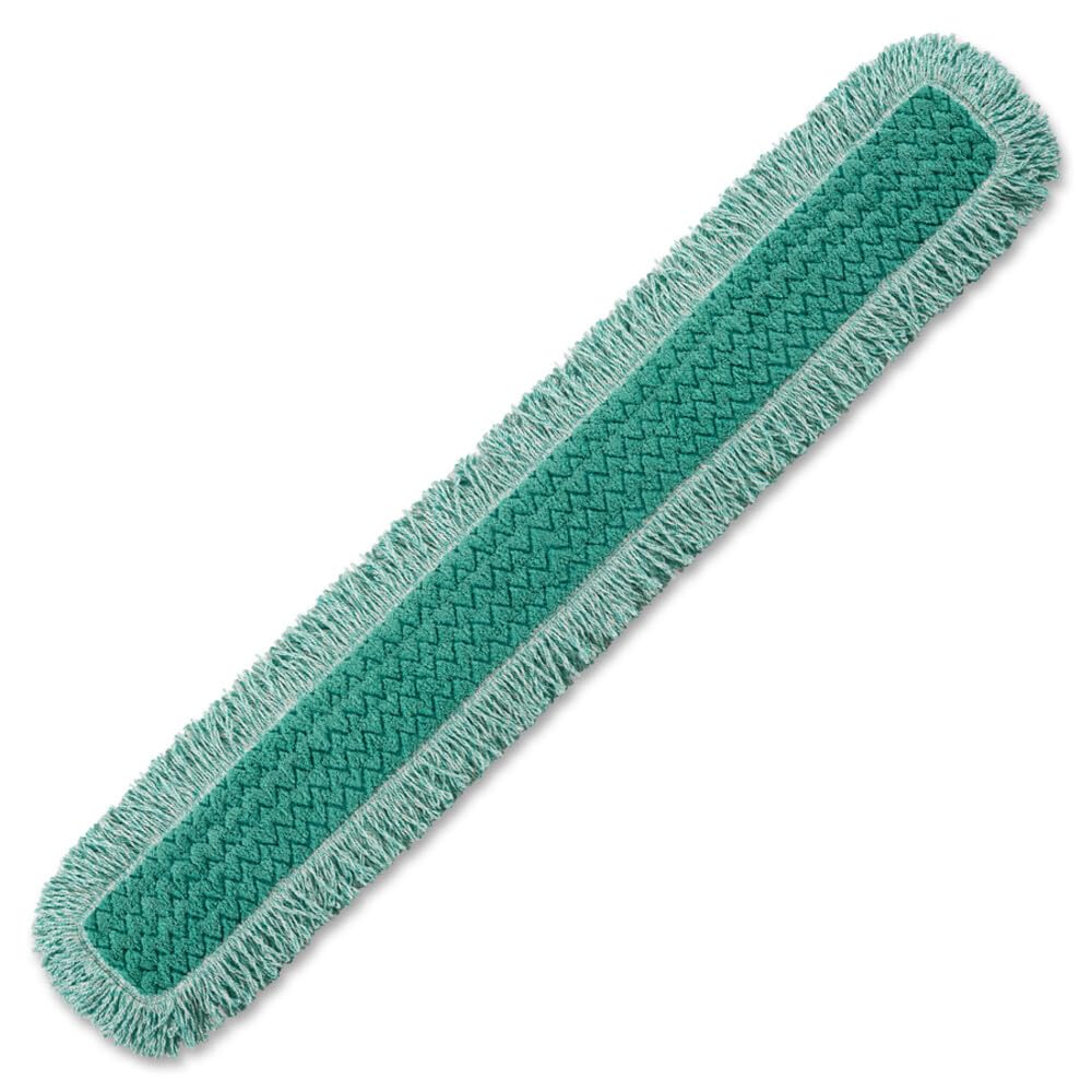 Rubbermaid Commercial FGQ42400GR00 HYGEN - Alfombrilla de microfibra para fregona de pasillo (61 cm), color verde, 48 Inches, verde, 1