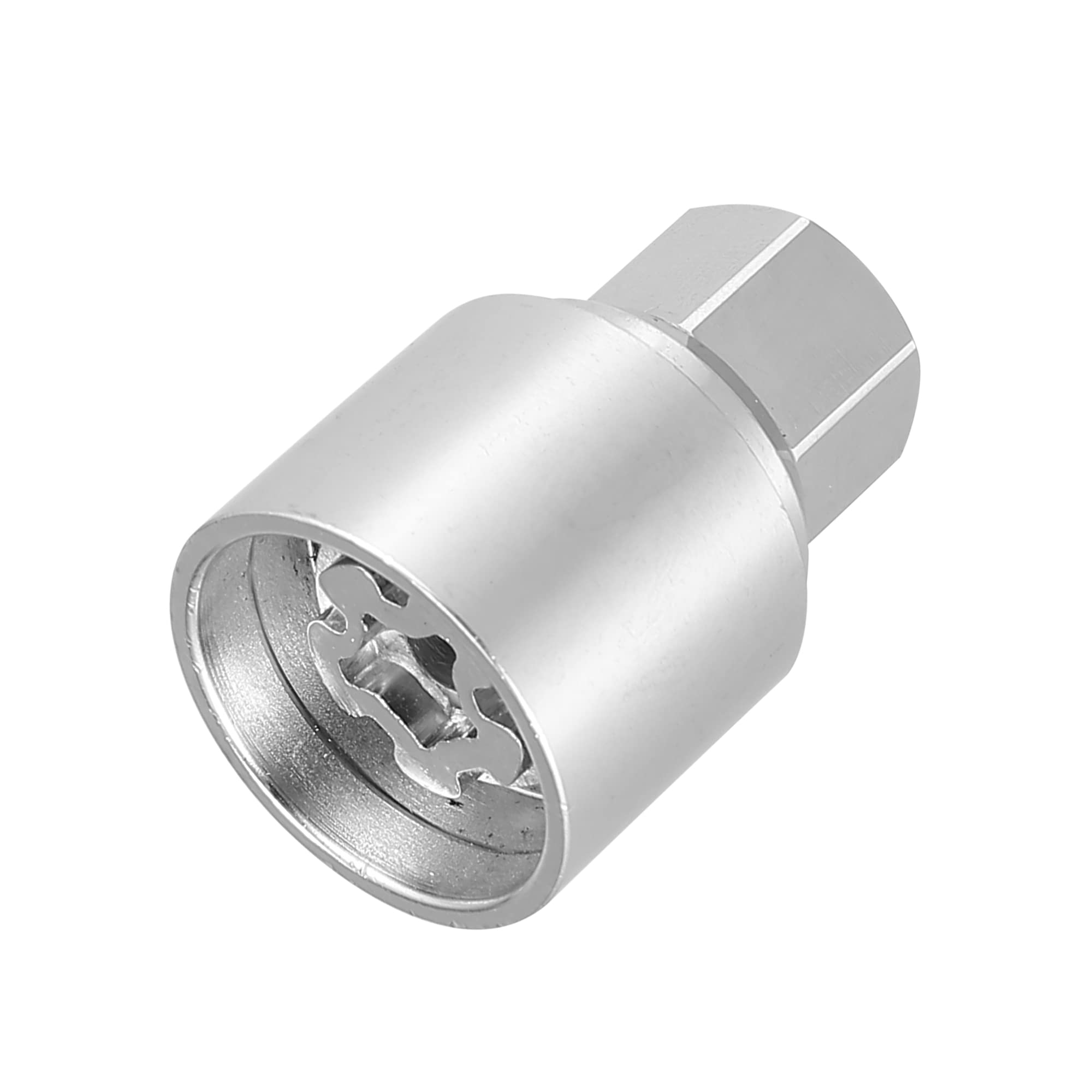 X AUTOHAUX 537 Clé Démontage Écrou Antivol Roue pour Volkswagen Touareg 1pc | Argenté, Métal, 4.1x2.9cm, Pour Scirocco Magotan Phaeton Tiguan, Non-OEM