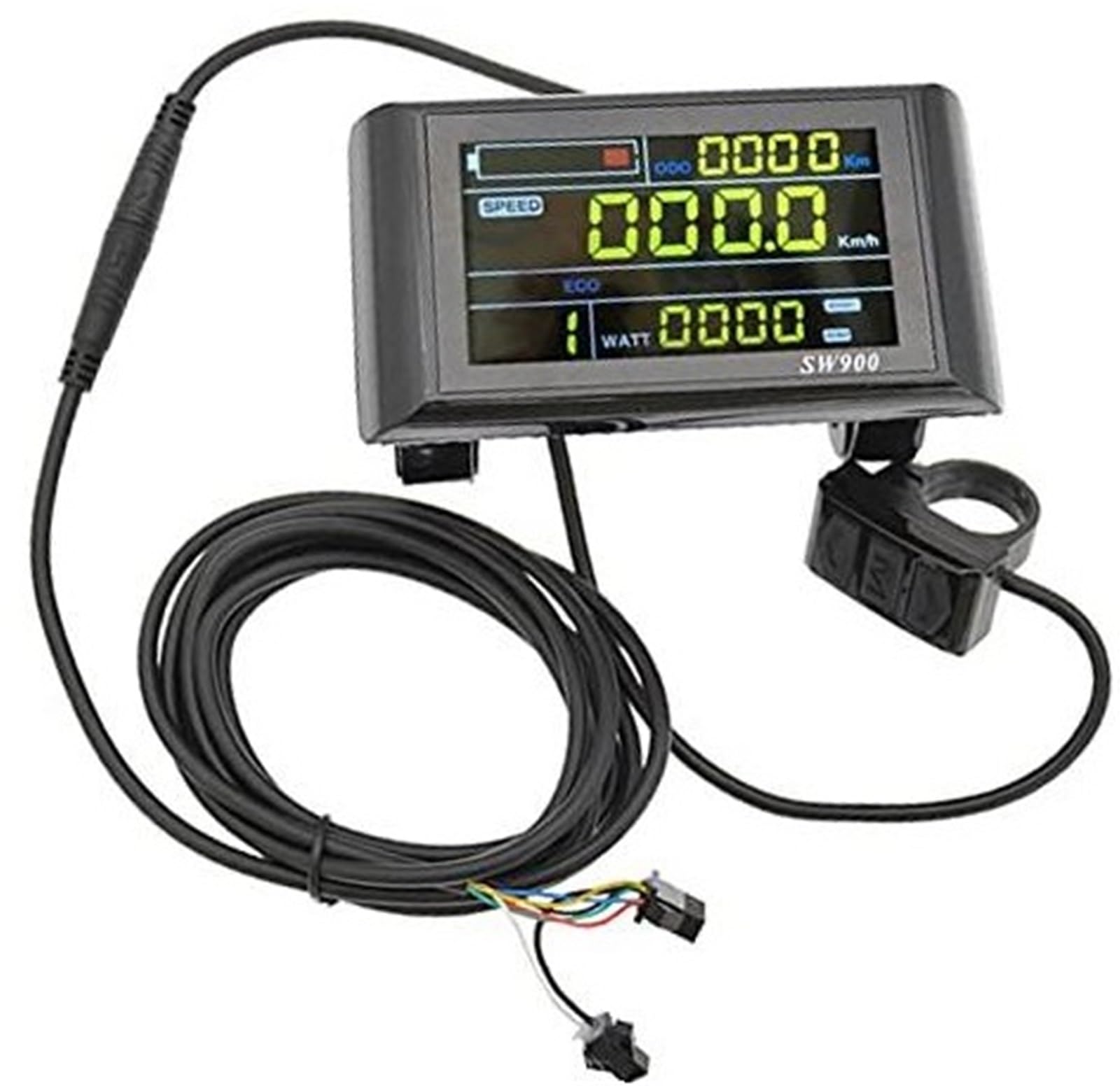 Kontroler skutera, Panel sterowania z kolorowym wyświetlaczem LCD 24-60 V Skuter elektryczny E-bike SW900, 6pin Ekran wyświetlacza instrumentów