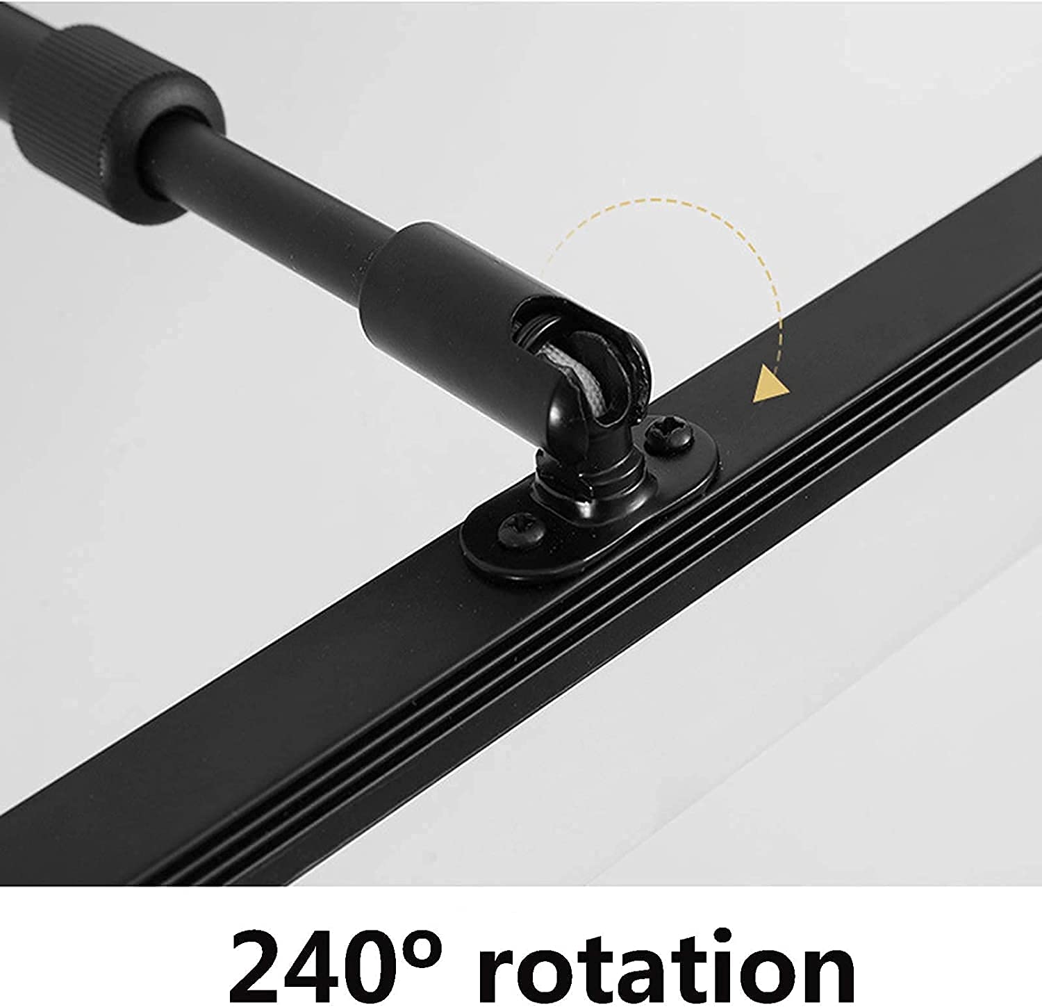 Lámpara de Espejo para baño, luz Regulable, Resistente al Agua, para Armario de baño, lámpara de Espejo Ajustable (Negra, 42 cm)