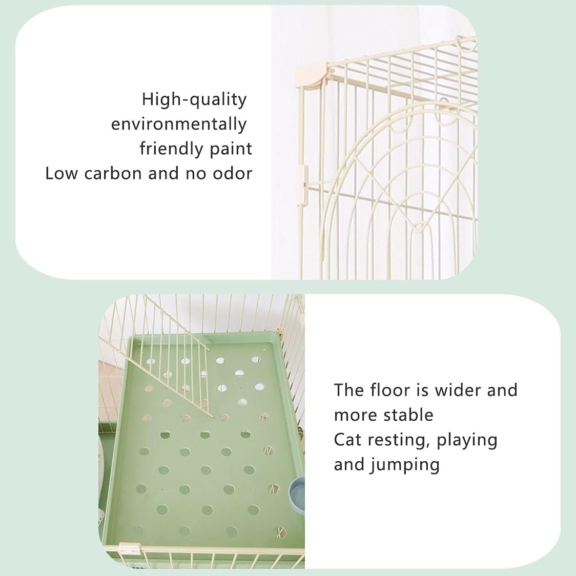 Plastic Kitten Cage 3-Layer Cat Cage Cat House Cat House 【スーペリア】 wi