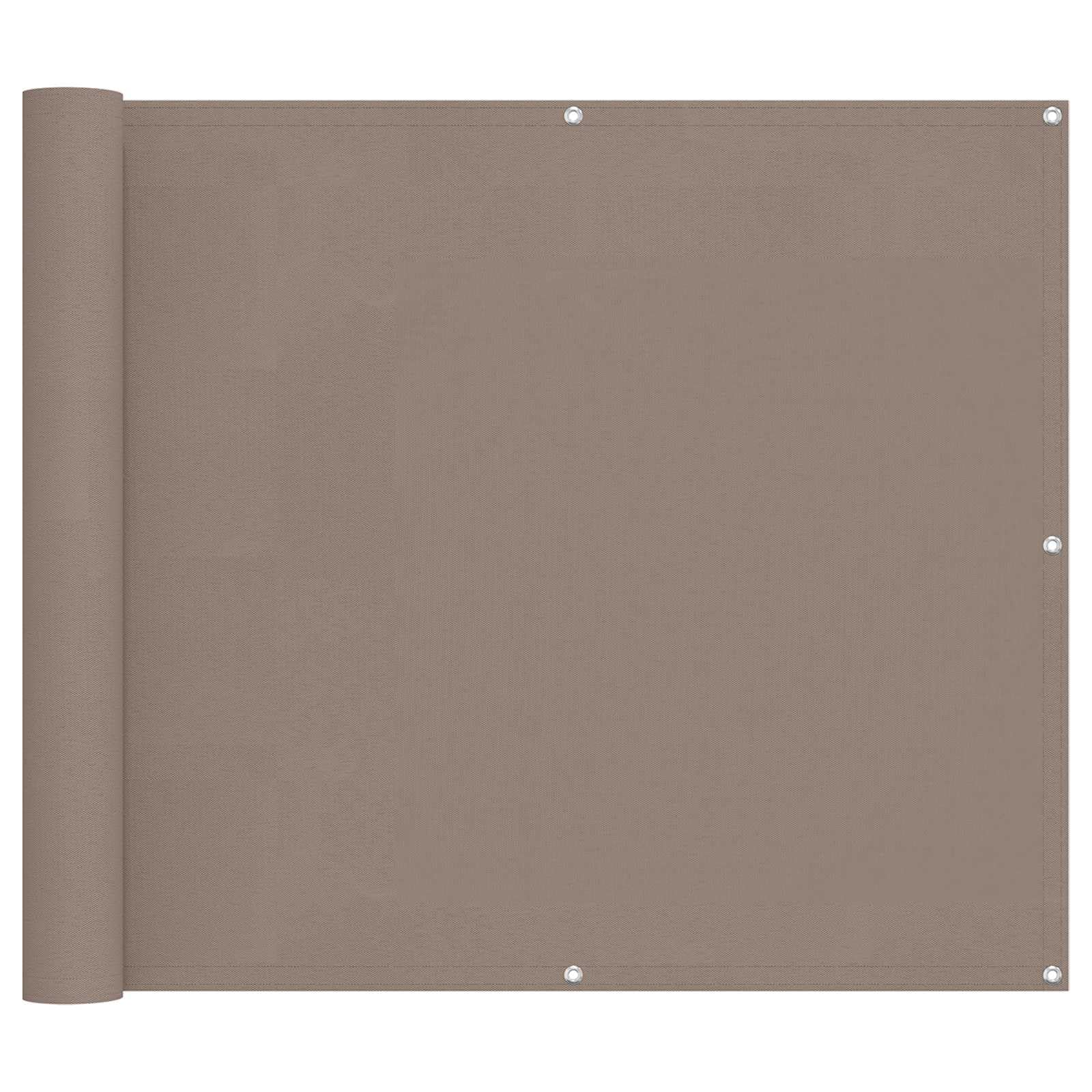 vidaXL Balcony Screen 90 x 200 cm PU coated oxford alu Rectangular — image 1