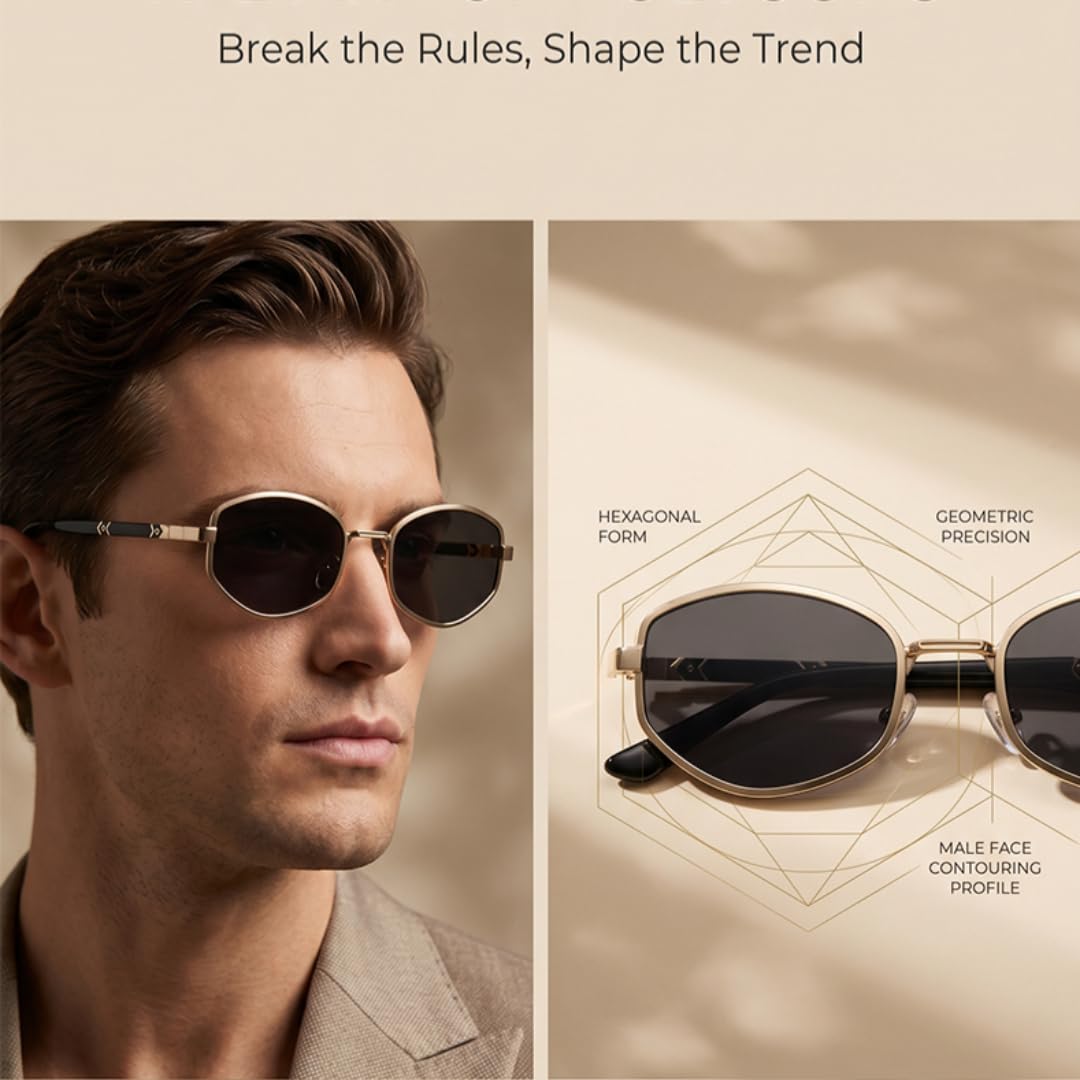 Gafas de sol Steampunk para hombre, de lujo, estilo retro