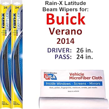 Amazon Com Beam Wiper Blades For 2014 Buick Verano Set Trico Tech Beam Blades Wipers Set Bundled With Microfiber Interior Car Cloth Automotive