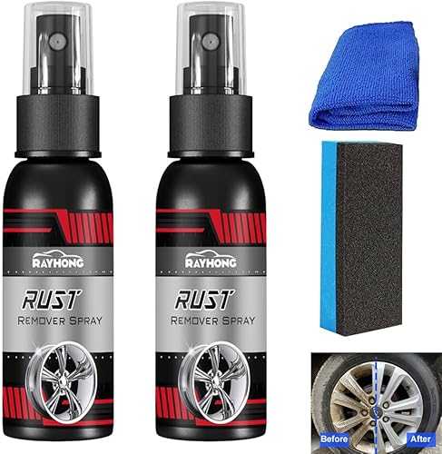 Rayhong - Agente de renovación de cubo de rueda multifuncional, 2 unidades, aerosol removedor de óxido de metal, removedor de óxido de metal disponible en Yaxa Peru
