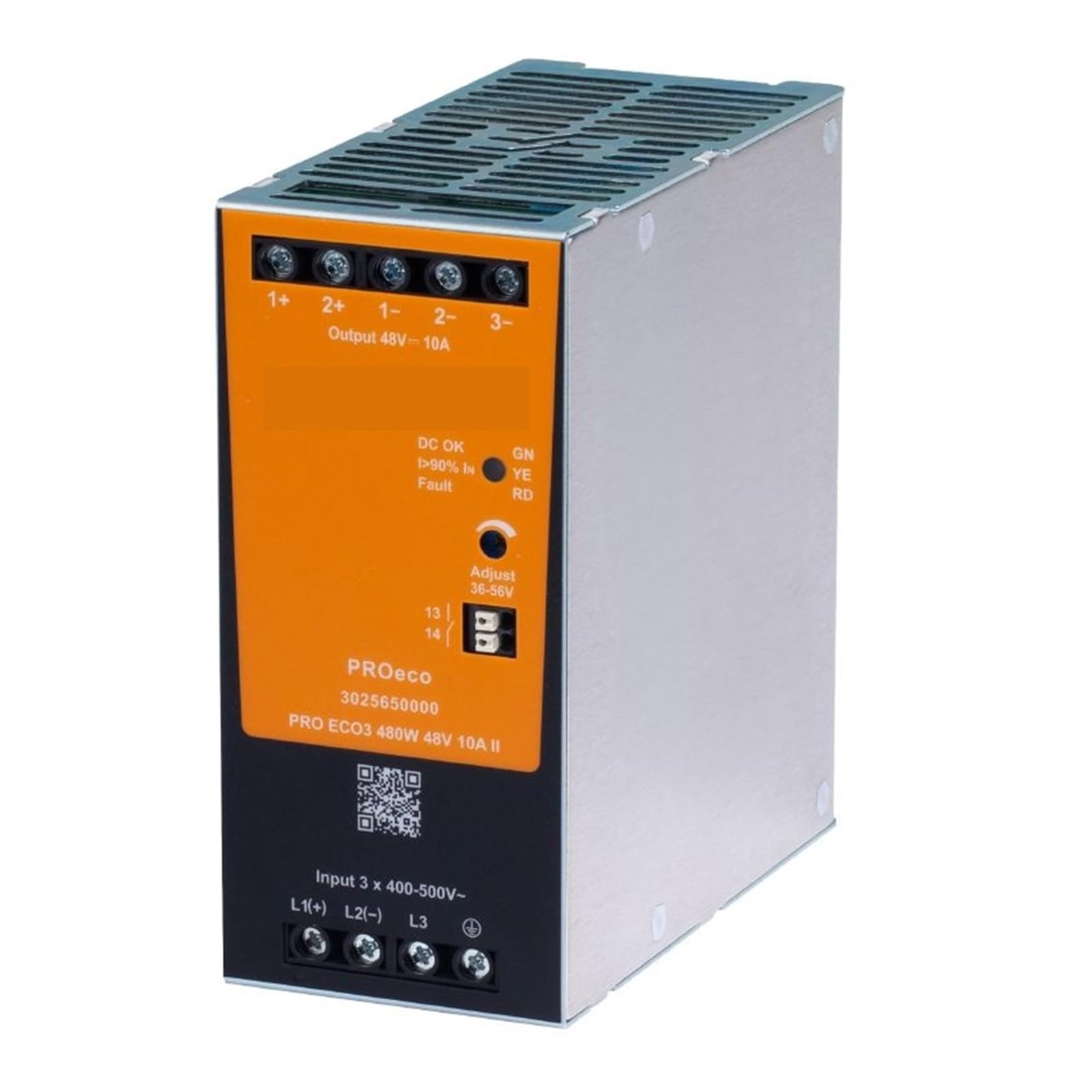 Bloc d'alimentation 3025640000 régulé 24V 20A avec haute tolérance aux surcharges