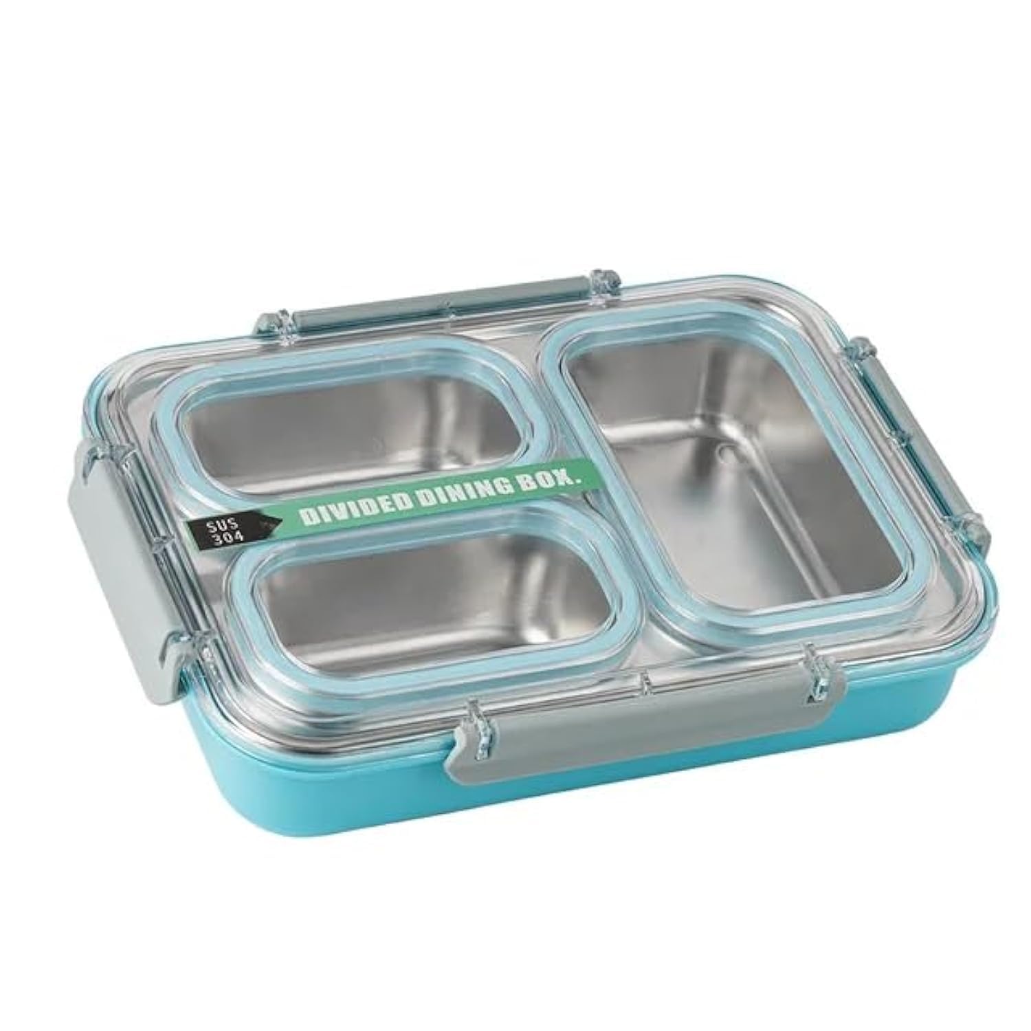 Generic Stainless Steel Leak-Proof Bento Lunch Box 1200 ml (Blue), FC00010