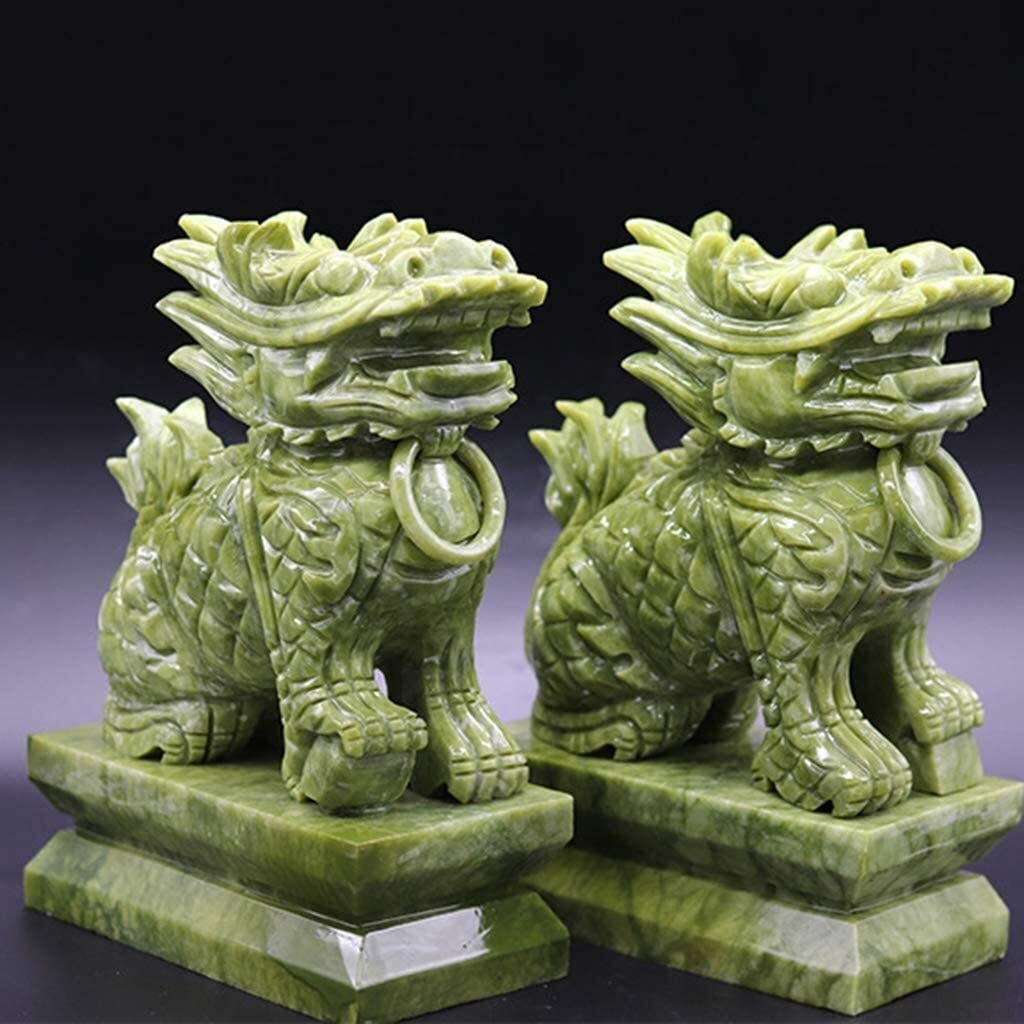 Amazon.co.jp: PiXiu/PiYao 中国風水彫像装飾樹脂装飾置物最高の繁栄を