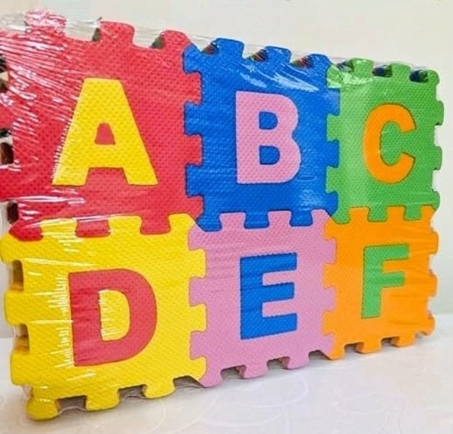 Buy Bhudhar 36 Pieces Mini ABCD Alphabet Blocks Puzzle Foam Mat
