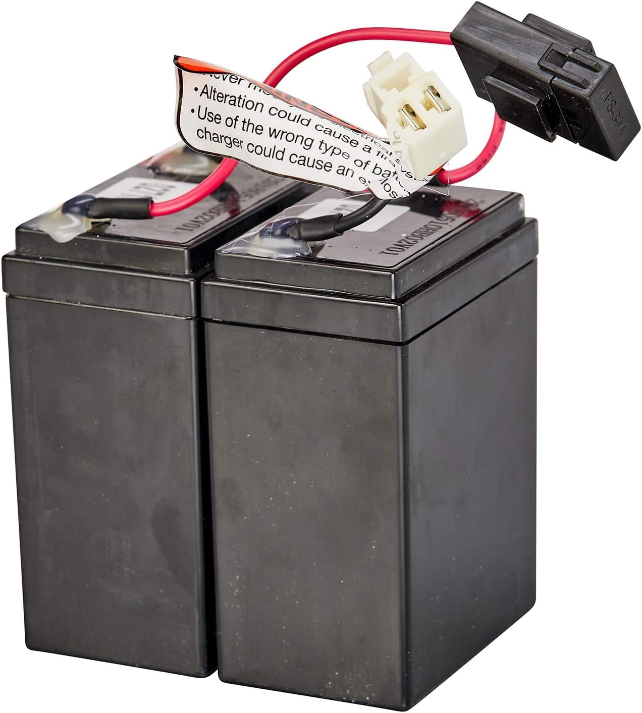 Razor Crazy Cart Shift Battery with 30 Amp Fuse (2 x 12V/2.8Ah) (3 Hole/2 Pin)