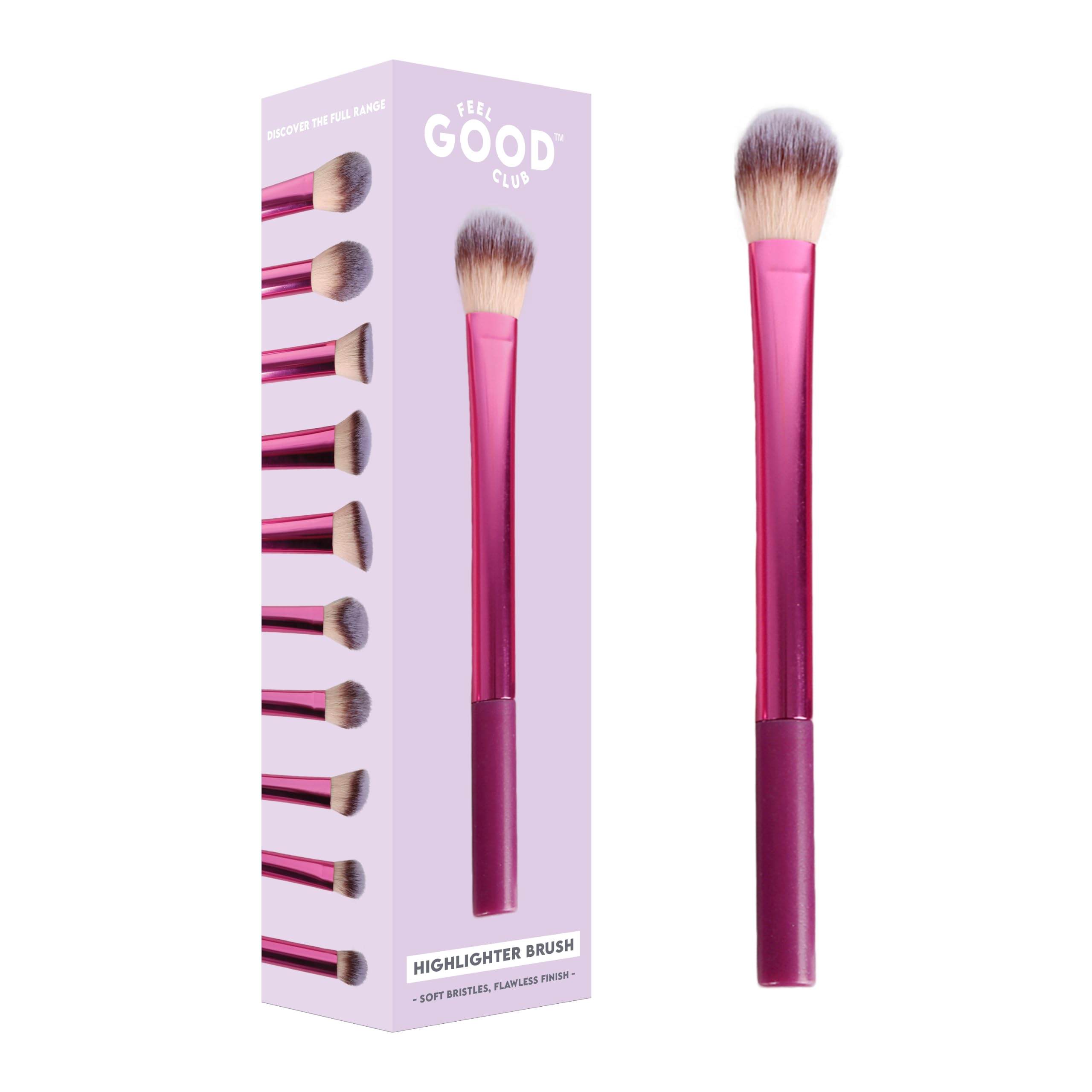 Feel Good Club Highlighter Brush 1 Pc | Soft Synthetic Bristles For Blending Liquid, Powder & Stick Illuminators, Glow, Strobe, Cream Face Makeup | Lightweight Handle-picture-24