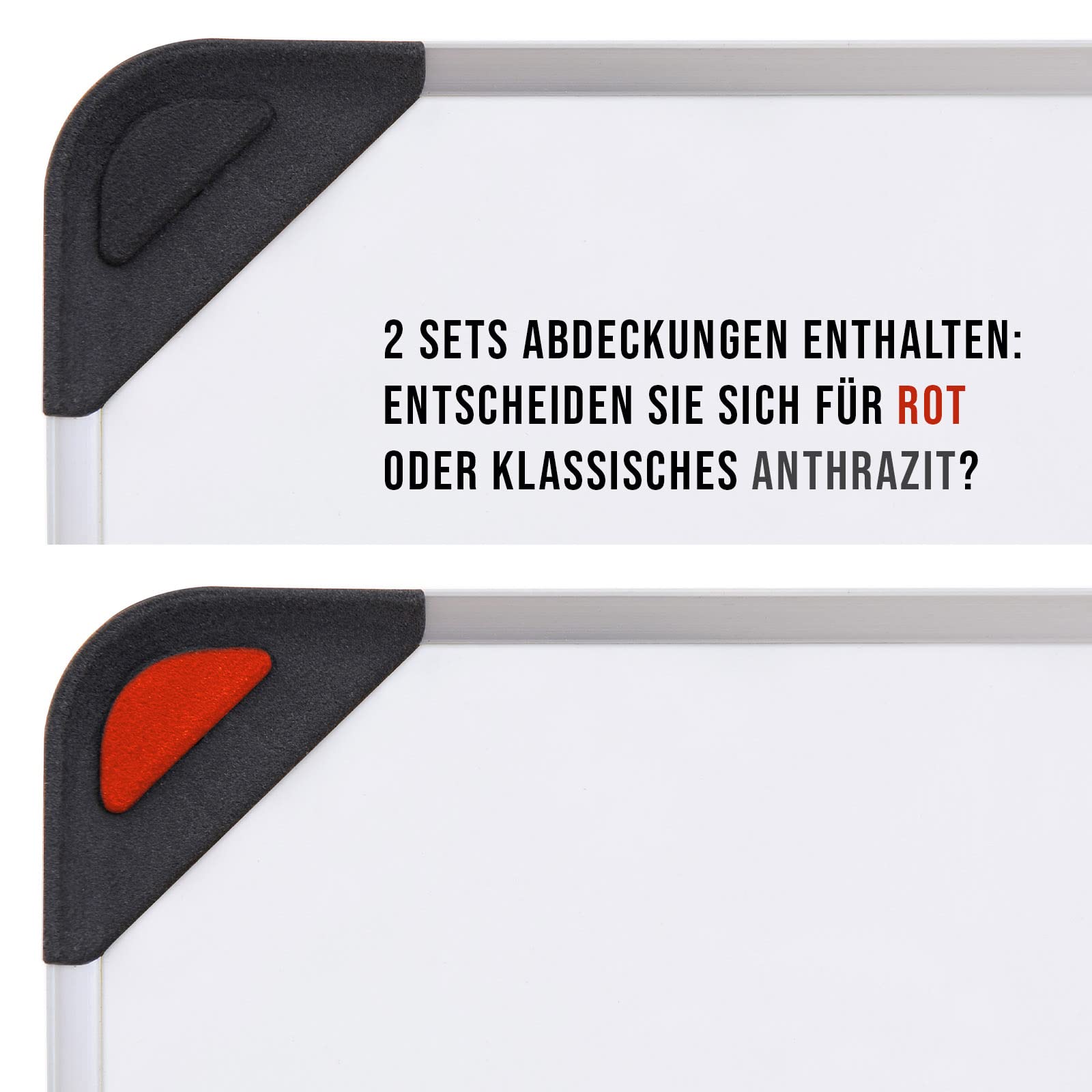 Premium Pinnwand IDEA EDGE - Filzwand mit Rahmen 45x60 cm