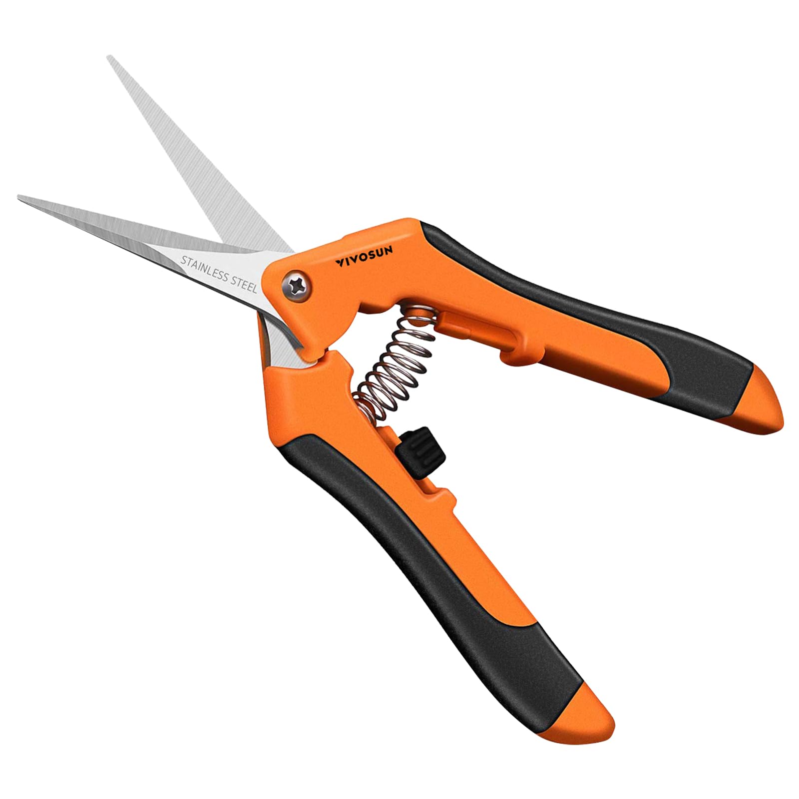 VIVOSUN 6.5 Inch Gardening Scissors Hand Pruner Pruning Shear with Straight Stainless Ste…